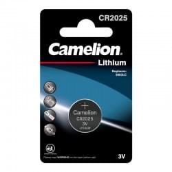 Батарейка плоская литиевая 3V CR2025 Camelion CR2025-BP1B 3067 упаковка 1шт 