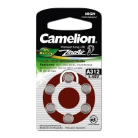 Батарейка Camelion 12825 A312 PR41 1,45В для слухового аппарата 6шт