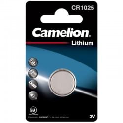 Батарейка плоская литиевая 3V CR1025 Camelion CR1025-BP1B 5228 упаковка 1шт 