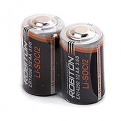 Специальные литиевые батарейки Li-SOCl2 Robiton ER14250-SR2 1/2АА 1300 мАч 3.6 В 2шт