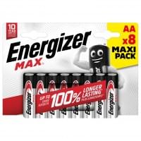 Батарейки Energizer Energizer Max, щелочные, AA / LR6, 8 штук