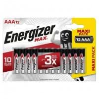 Батарейки Energizer Energizer Max, щелочные, AAA / LR03, 12 штук