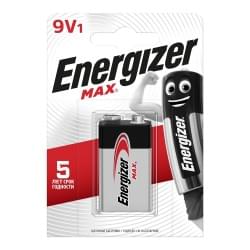 Батарейка Energizer Max, Крона 9V, 6LR61, щелочная