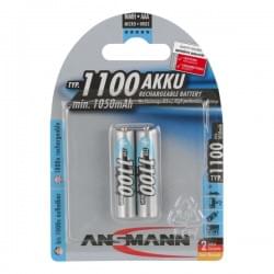 Аккумуляторы металлогидридные Ni-MH Ansmann 5035222 AAA HR03 1100мАч 1,2В 2шт