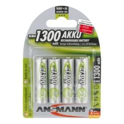 Аккумуляторы металлогидридные Ni-MH Ansmann 5030792-RU MaxE LSD AA HR6 1300 мАч 1,2В 4шт