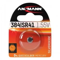 Батарейка в часы Ansmann 1516-0020 384 SR41 1,55В дисковая 1шт
