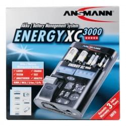 Зарядное устройство Ni-Mh, Ni-Cd, Li-Ion, Li-Po Ansmann 5207452 Energy XC3000 для D, C, AA, AAA, Крона 9V