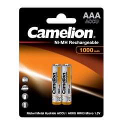 Аккумуляторы Ni-Mh металлогидридные 6182 Camelion NH-AAA1000BP2 ААА 10440 1000 мАч 1.2 В 2шт