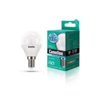 Лампа CAMELION Е14 12Вт 4500K 1000Лм LED12-G45/845/E14 13695, светодиодная, нейтральный белый, шар 