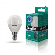 Лампа CAMELION Е14 7Вт 4500K 590Лм LED7-G45/845/E14 12071, светодиодная, нейтральный белый, шар 