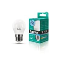Лампа CAMELION Е27 8Вт 4500K 750Лм LED8-G45/845/E27 12394, светодиодная, нейтральный белый, шар 