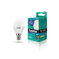 Лампа CAMELION Е14 10Вт 6500K 850Лм LED10-G45/865/E14 13569, светодиодная, холодный белый, шар 