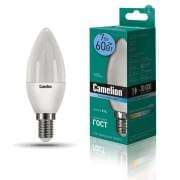 Лампа CAMELION Е14 7Вт 4500K 590Лм LED7-C35/845/E14 светодиодная 12074 нейтральный белый, свеча 