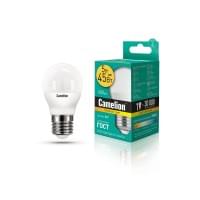 Лампа CAMELION Е27 5Вт 3000K 410Лм LED5-G45/830/E27 12028, светодиодная, теплый белый, шар 