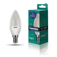 Лампа CAMELION Е14 7Вт 6500K 595Лм LED7-C35/865/E14 светодиодная 12648 холодный белый, свеча 