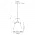 Светильник подвесной CAMELION PL-428L LOFT AMSTERDAM 13072 ламповый, черный+медь, 220В, 40Вт, Е27