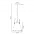 Светильник подвесной CAMELION PL-428L LOFT AMSTERDAM 13073 ламповый, серый+медь, 220В, 40Вт, Е27