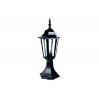 Светильник уличный садово-парковый на столб IP44 3351 Camelion 4104 220В 60Вт Е27 шестигранный черный
