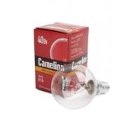 Лампа накаливания прозрачная Camelion 40/D/CL/E14 220В 40Вт Е14 миньон 1шт арт.8969