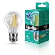 Лампа CAMELION Е27 20Вт 4500K 1820Лм 220В LED20-A60-FL/845/E27 13719, светодиодная, филаментная, нейтральный белый, груша 