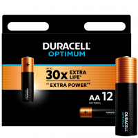 Aлкалиновые батарейки Duracell Optimum AA LR6 12шт