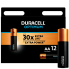 Алкалиновые батарейки DURACELL OPTIMUM OP1500 AA LR6 1.5В (12 шт. в упаковке) 