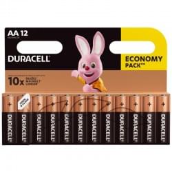 Батарейки алкалиновые Duracell Basic AA LR6 MN1500 европодвес 12шт