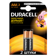 Батарейки алкалиновые Duracell Basic AAA LR03 MN2400 2шт
