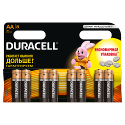 Батарейки алкалиновые Duracell Basic AA LR6 MN1500 8шт