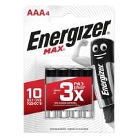 Батарейки алкалиновые Energizer Max AAA LR03 4шт 