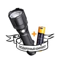 Ручной карманный фонарь для охоты и рыбалки Fenix FD41 светодиодный Cree XP-L HI LED IP68 + аккумулятор