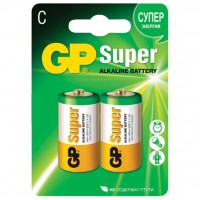 Батарейки алкалиновые GP 14А-CR2 Super C LR14 1,5В 2шт