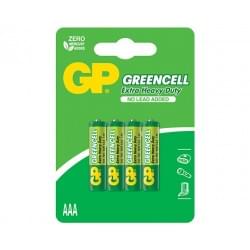 Батарейки солевые GP GP24G-2CR4 Greencell AAA R03 1,5В 40шт