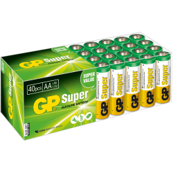 Батарейки алкалиновые GP GP24ARS-2CRDP40 Super AAA LR03 1,5В 40шт