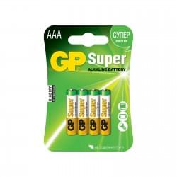 Батарейки алкалиновые GP GP24A-2CR4 Super AAA LR03 1,5В 4шт