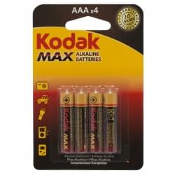 Батарейки алкалиновые Kodak MAX Super Alkaline ААА LR03 1.5В 4шт