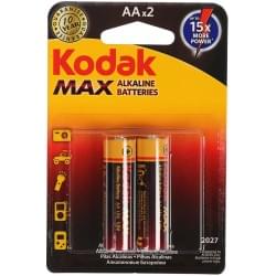Батарейки алкалиновые Kodak MAX Super Alkaline AA LR6 1.5В 2шт