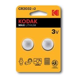 Батарейки литиевые Kodak MAX Lithium CR2032 3В 2шт 