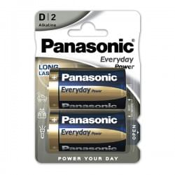 Батарейки алкалиновые Panasonic Everyday Power D LR20 1,5В 2шт