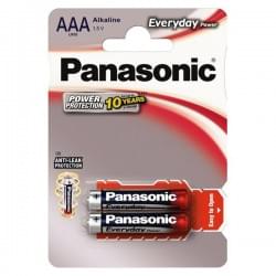 Батарейки алкалиновые Panasonic Everyday Power AAA LR03 1,5В 2шт