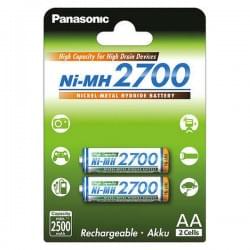 Аккумуляторы Ni-MH Panasonic High Capacity AA 2700мАч 1,2В 2шт