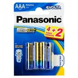 Батарейки алкалиновые Panasonic Evolta LR03EGE/6BP 4+2F AAA LR03 1,5В 6шт