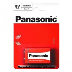 Батарейка солевая Panasonic Zinc Carbon 6F22 Крона 9В 1шт
