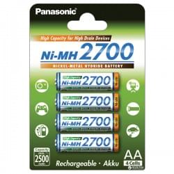 Аккумуляторы Ni-MH Panasonic High Capacity AA 2700мАч 1,2В 4шт
