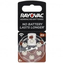 Батарейки для слуховых аппаратов Rayovac 04607945416 Hearing Aid Batteries 312 в упаковке 6 штук