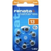 Батарейки RENATA 13 1,45 В для слухового аппарата 6шт