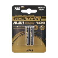 Аккумуляторы Ni-MH металлогидридные Robiton HR-4UTG Japan AAA 750 мАч 1,2 В 2шт