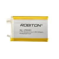 Аккумулятор Li-Pol Robiton LP464461UN литий-полимерный 3.7 В плоский 1300 мАч размер 4.6х44х61 мм без защитной платы