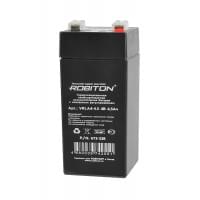 Свинцово-кислотный герметичный аккумулятор Robiton VRLA 4-4.5 для фонаря 4В 4500мАч
