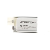 Аккумулятор литий-полимерный Li-Pol Robiton 502030UN 3,7В 250мАч (без защиты) 1шт